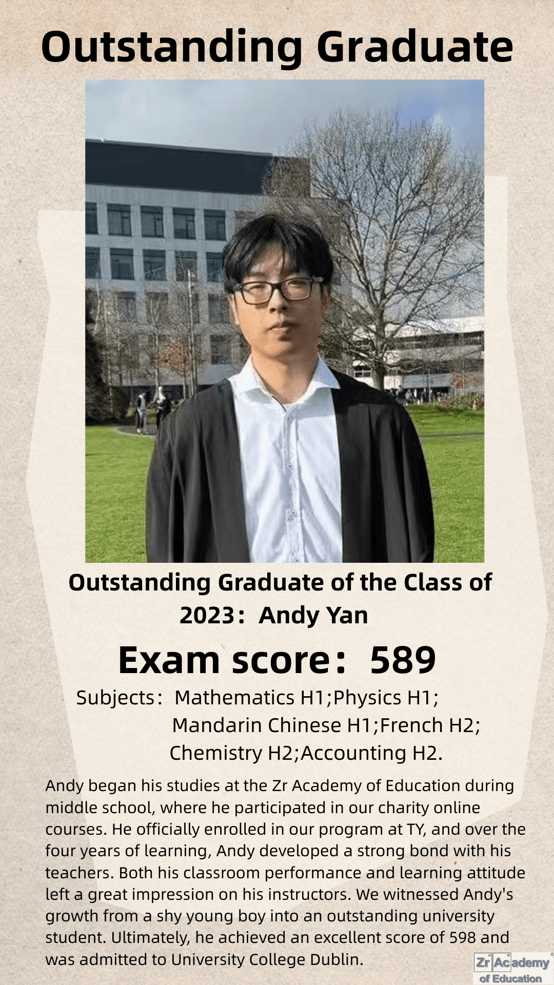 Zr Academy alumni success story 16